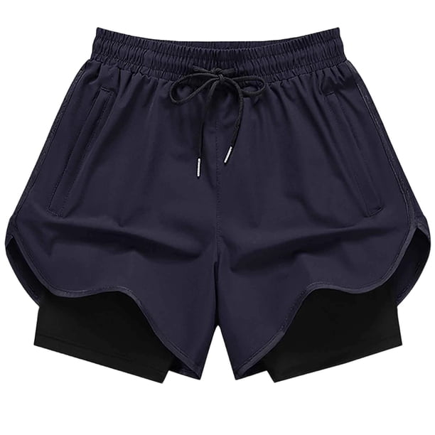 Pantalones Cortos de Gimnasio para Hombres con Bolsillos de Secado Rápido Pantalones Cortos Deportivos de Malla Transpirable, Pantalones Cortos de Carrera para Hombres para Entrenamiento Muscular Y P