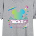 thumbnail image 3 of Disney - Mickey Vaporwave Sunset  - Juniors Ideal Flowy Muscle T-Shirt, 3 of 5