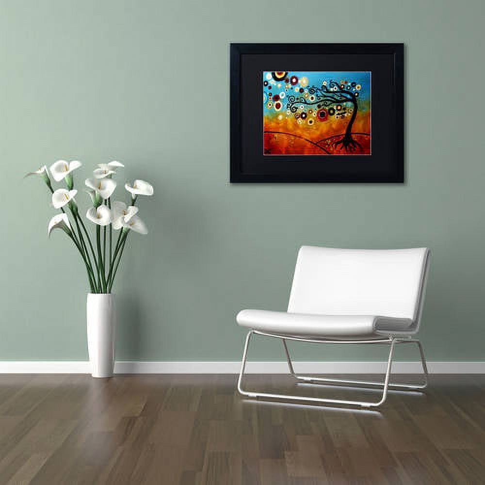 Trademark Fine Art "144" Canvas Art by Natasha Wescoat, Black Matte, Black Frame