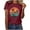 Wine, variant on Summer Tops for Women 2025 Vacation Womens T Shirts Loose Fit Boho Basic Fitted Cropped Tees