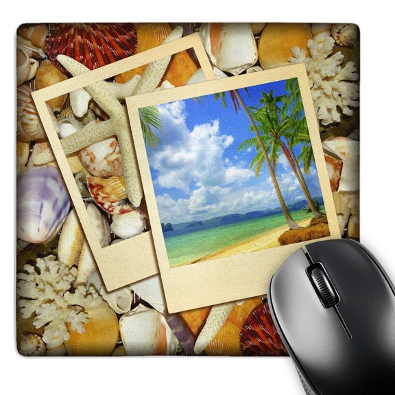 3dRose, Tropical Vacation in Frames, MousePad