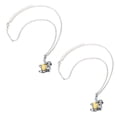 thumbnail image 1 of Collar Oso Perezoso Corazón High Monaco FashColl MXLCV-002 2 Pzs Gris/Dorado, 1 of 2
