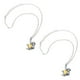 thumbnail image 1 of Collar Oso Perezoso Corazón High Monaco FashColl MXLCV-002 2 Pzs Gris/Dorado, 1 of 2