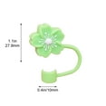 thumbnail image 3 of Silicone Straw Cover for 0.4 Inch Diameter Straws, Splash-Proof Reusable Water Bottle Topper with Cute Flower Design, 3 of 9