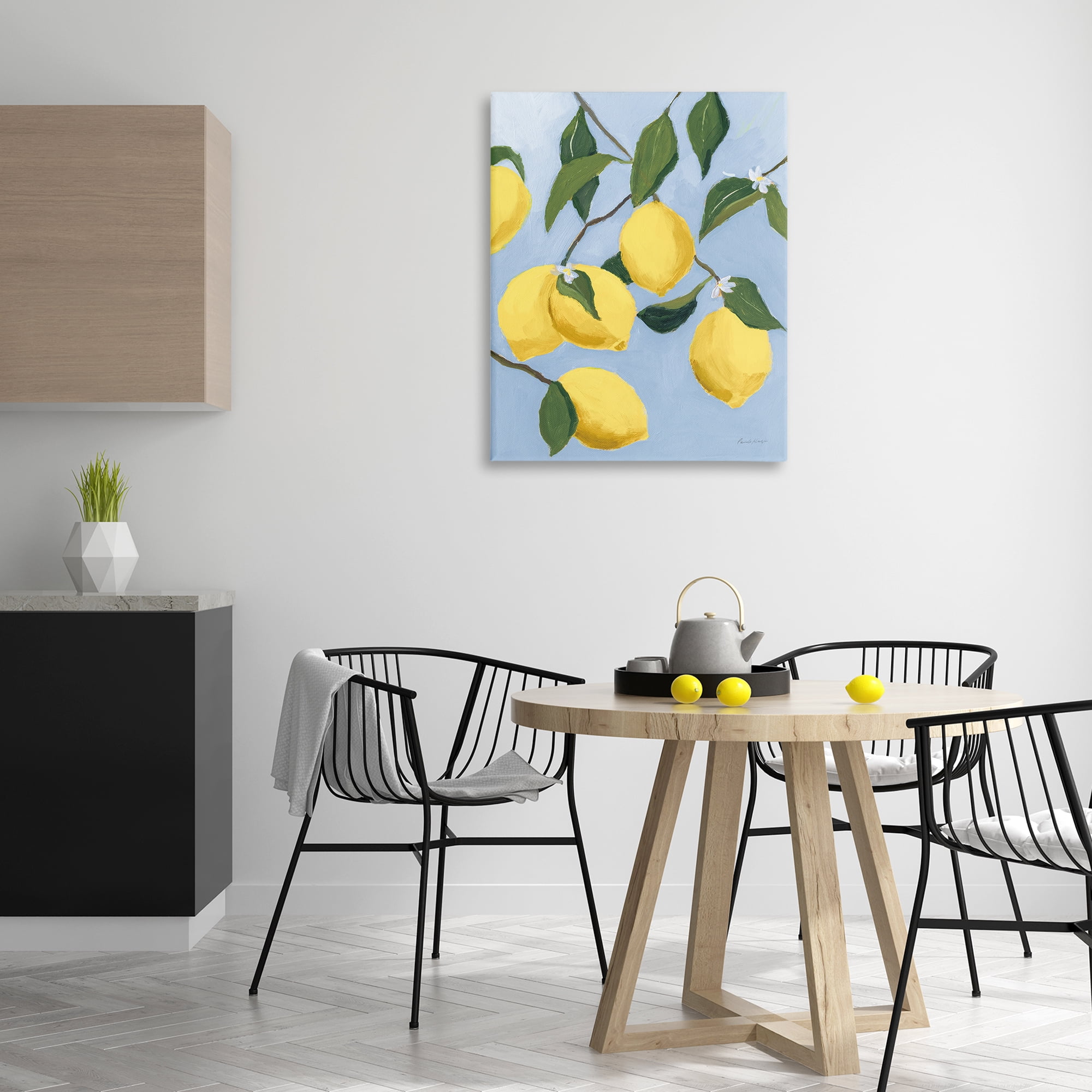 Stupell Industries Winding Lemon Tree Food & Beverage Painting Gallery Wrapped Canvas Art Print Wall Art, 30 x 40