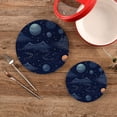thumbnail image 2 of FREEAMG Planets Cartoon Trivets Pot Holders Set of 2 Decoration Potholders for Kitchens Pure Cotton Thread Weave Trivets,Hot Pads for Kitchens,Coasters,Placemats,Spoon, 2 of 7