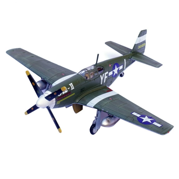 TAPDRA 1:72 P 51B Mustang WWII US Fighter Model Diecast 358th Air Wing 355 Squadron Airplane with Stand Collectible Gift
