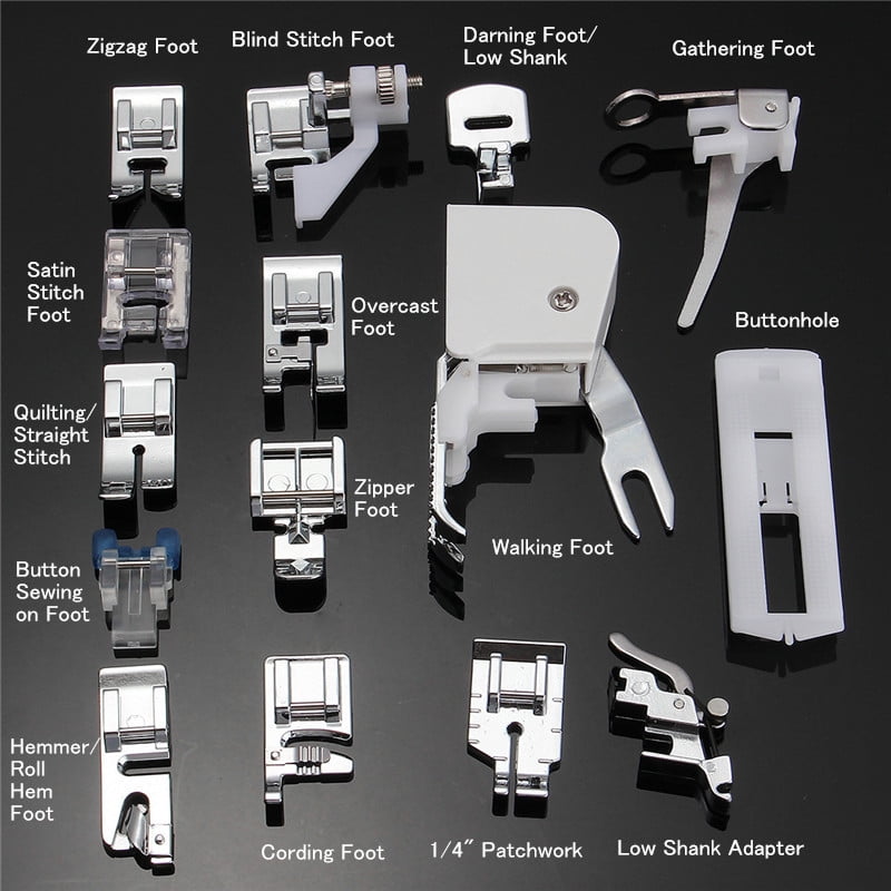 FAC Sewing Machine Kit Presser Feet Snap On Presser Foot Kit 11Pcs
