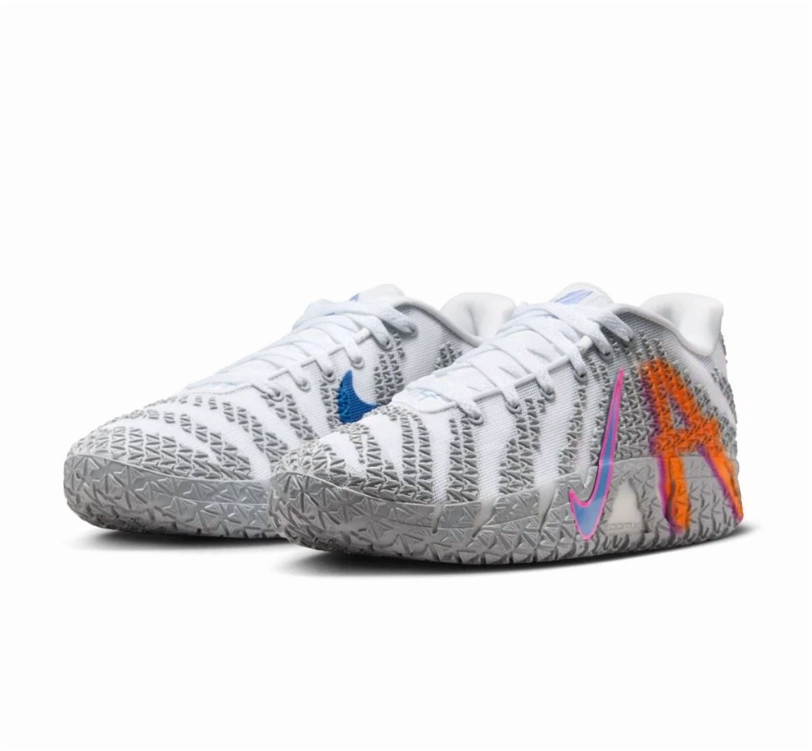 Nike Ja 3 EP Basketball Shoes - White/Star Blue-Dusty Cactus Nike Ja 3 White / Star Blue ????????: White/Star  main image 4