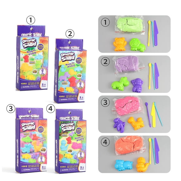 <p>Ensemble de Sable de Jeu pour Enfants Stimule l'Imagination Rester Humide Sable de Jeu Coloré Jouet</p>