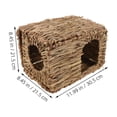 thumbnail image 2 of FESTFENDS 2 Pcs Cachette en Forme de Maison en Herbe pour Lapins Espace de Repos Multiple Intérieur Extérieur, 2 of 7
