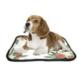 thumbnail image 2 of PKQWTM Christmas Holiday Wreath Poinsettia Holly Winter Floral Pet Dog Cat Bed Pee Pads Mat Cushion Potty Dogsblankets Crate Bed Kennel 36x48 inch, 2 of 3