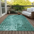 thumbnail image 6 of Addison Rugs Chantille Indoor/Outdoor Transitional Ikat Teal Washable Rectangle Rug, 9' x 12', 6 of 6