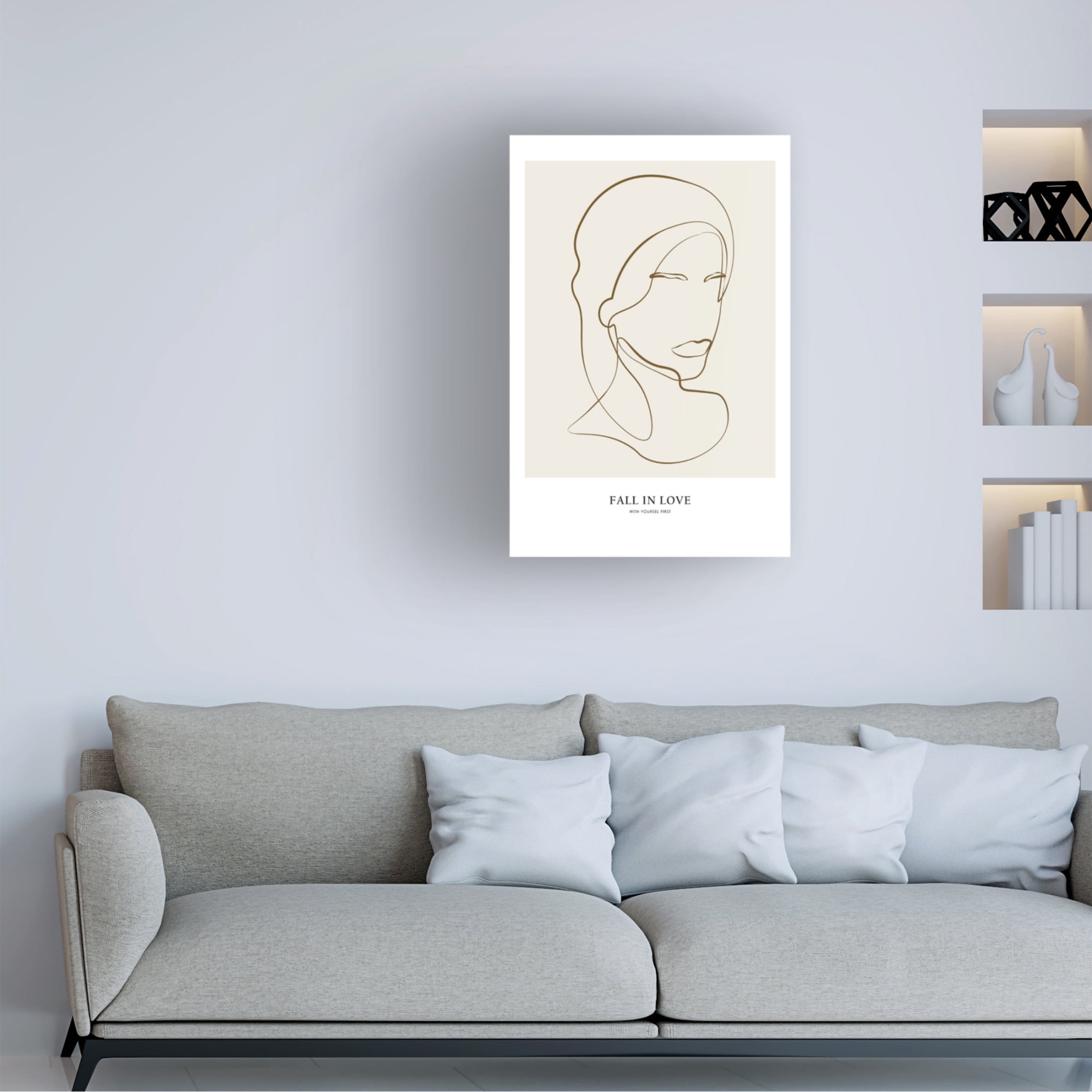 Trademark Fine Art NKTN Woman portrait Canvas Wall Art