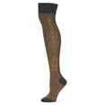 thumbnail image 3 of Legmogue Women's Pretty Peacock Cotton Blend Over The Knee Sock - Womens - Female, One Size, Black, 3 of 7