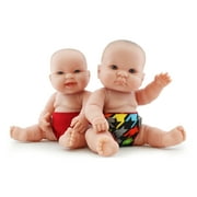 Kanga Care Rumparooz Reusable Baby Doll Diaper Set (2pk) for 10-16 Inch Dolls - Invader & Scarlet