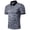 White, variant on Men's Casual Fit T-Shirts Leopard Print Button Stand Collar Polyester Quarter Sleeve Summer Patterned Clothing, White, M