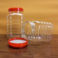 thumbnail image 2 of 2 Pcs Bocal en Plastique Hermétique Récipient Alimentaire Transparent Bocal à Beurre D\'arachide Miel, 2 of 5