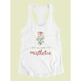 thumbnail image 3 of Mistletoe Wishes I Racerback Tank Women -Victoria Barnes Designs, Female x-Large, 3 of 4