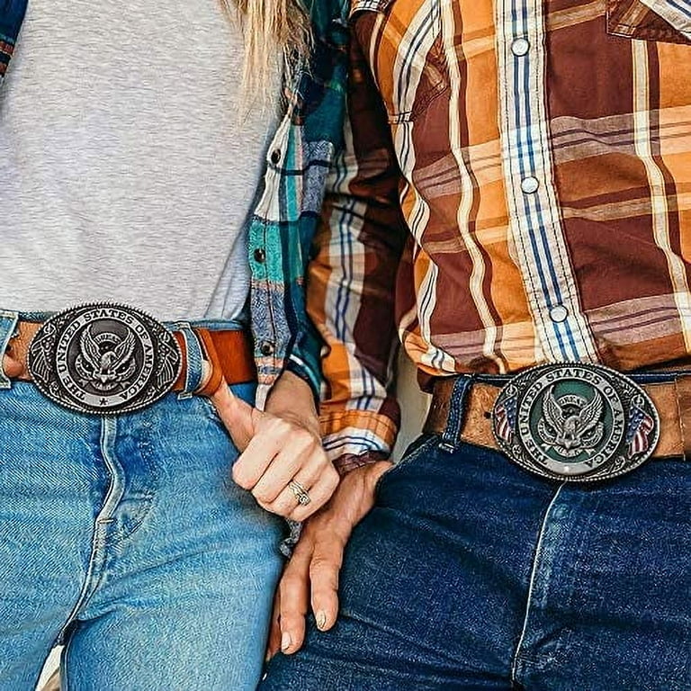 Vintage Western Cowboy Belt Buckle with Cross and Horse Design - Stylish  and Unique Fashion Accessory