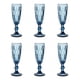 thumbnail image 1 of Juego de 6 Copas de Cristal Labrado VITTORI vintage Color Azul cobalto 170 ml, 1 of 5