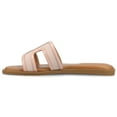 thumbnail image 2 of Journee Womens Primah "H" Band Slip On Flat Sandals, 2 of 9
