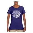 thumbnail image 2 of Greaser Outlaw Hot Rod Gambling Mechanic Pop Culture Womens Graphic T-Shirt, Purple, 2XL, 2 of 3
