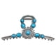 thumbnail image 1 of Pinza para el pelo estilo western de metal con diseño de sol azul turquesa extragrande, 1 of 4