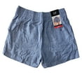 thumbnail image 2 of Gap Ladies Linen Easy Pull-On Front Tie Front and Back Pockets Short (Blue Crosshatch, XL), 2 of 2