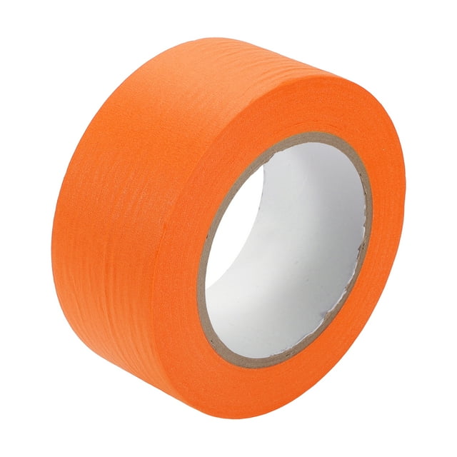 Cinta de enmascarar Unique Bargains, cinta para pintar autos DIY, 1 pieza naranja de 2 pulgadas x 54.7 yardas