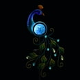thumbnail image 2 of Solar Peacock Lamp Ground Plug Lamp Solar Wrought Iron Lamp Peacock Hollow Solar Lamp Garden Solar Lamp, 2 of 8