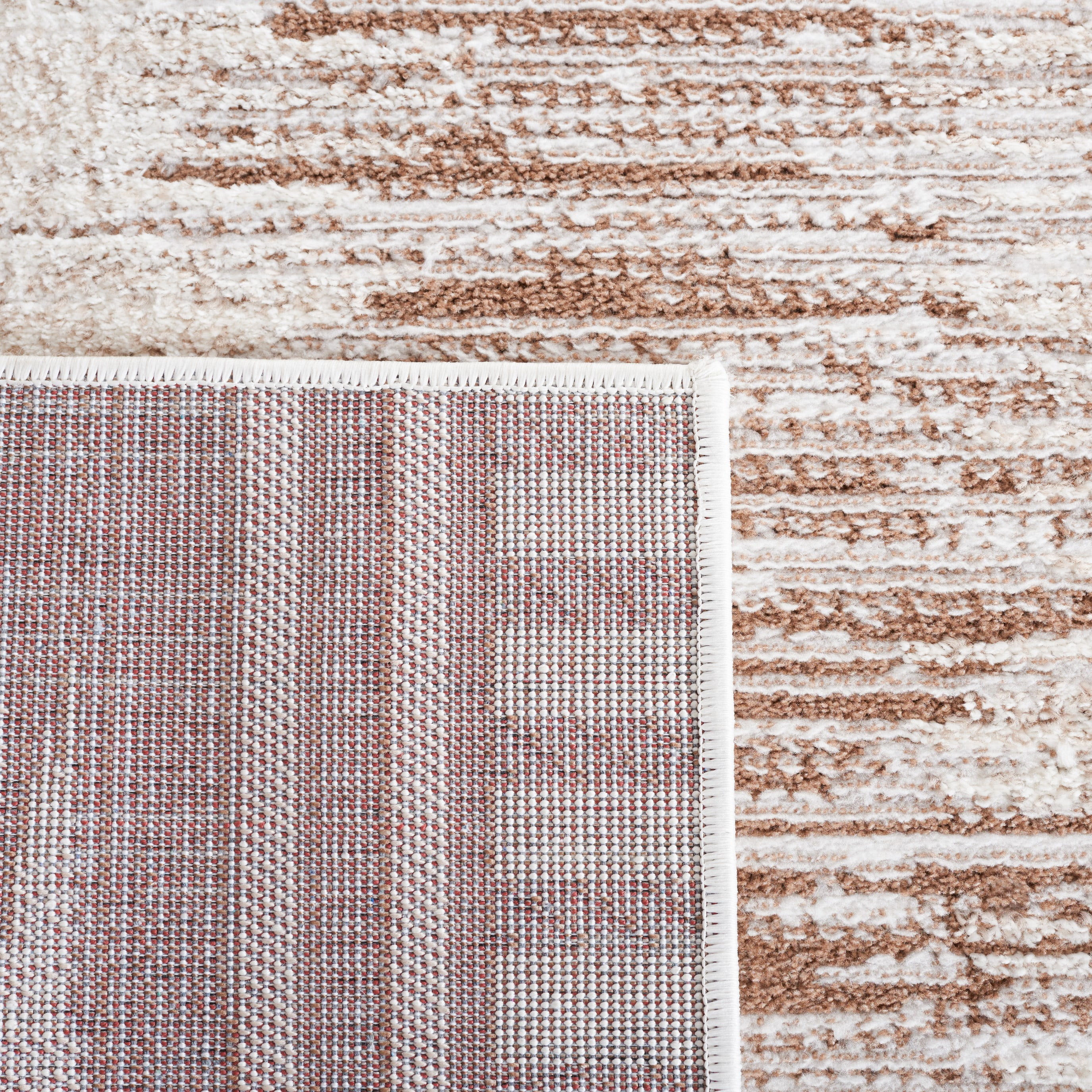 SAFAVIEH Alamo Keila Abstract Area Rug, Taupe/Ivory, 4' x 6'