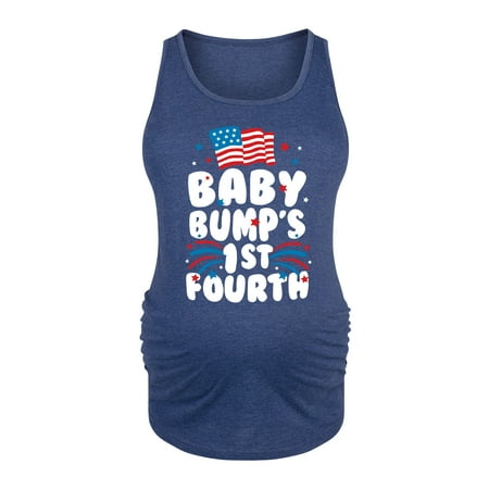

Bloom Maternity - Baby Bumps First Fourth - Women s Maternity Tank Top