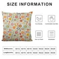thumbnail image 6 of Nawypu Retro Throw Pillow Cushion Cover, Retro Ornate Flowers in Drawing Style Singing Birds Garden, Decorative Square Accent Pillow Case,Multicolor 2pc, 6 of 6