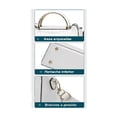 thumbnail image 4 of Bolsa Bandolera Mujer Moda Cartera Crossbody Tote Hombro blanco, 4 of 5
