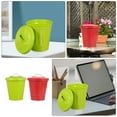 thumbnail image 6 of 2 Pcs Garbage Can Metal Trash Bin Small with Lid Outdoor Dog Poop Cute Cartoon Mini Desktop Dumpster Office, 6 of 6