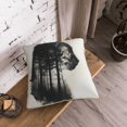 thumbnail image 5 of KLL Double Exposure Cat Forest Decorative Throw Pillow Covers Velvet Soft for Couch Sofa Bedroom Living Room Outdoor (No pillow core)- 16"x16", 5 of 5