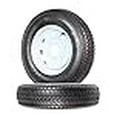 thumbnail image 3 of Lot de 2 Pneus de Remorque Jantes ST17580D13 17580 13 B78-13 LRc 5 Écrous Roue à Rayons Blanche, 3 of 4