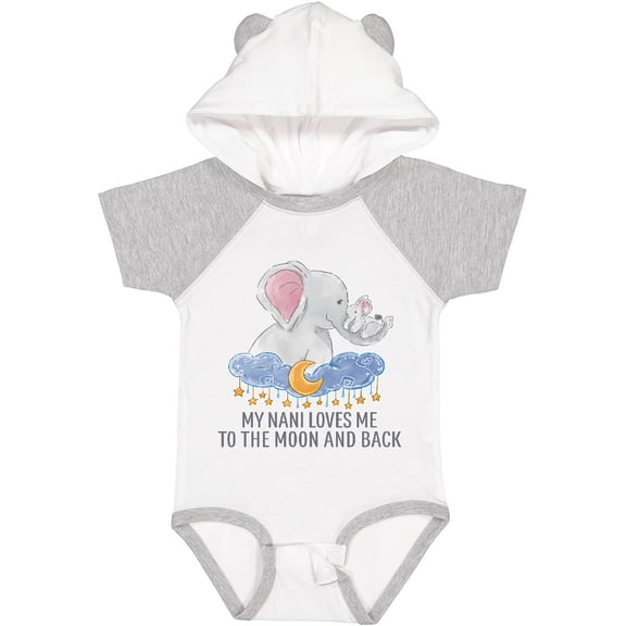 Inktastic My Nani Loves Me to the Moon and Back Boys or Girls Baby Bodysuit