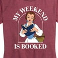 thumbnail image 3 of Disney Princess - Belle My Weekend Is Booked - Women's Short Sleeve Graphic T-Shirt, 3 of 5