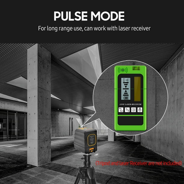 Amdohai Cross Line Laser Level 15M 49FT Self Leveling Horizontal and Vertical Red Beam Laser Line Marker 10 Levels Brightness