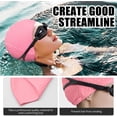 thumbnail image 3 of Gorro de natación de silicona, gorro de baño cómodo, ideal para cabello rizado, corto, medio largo, gorro de natación para mujeres y hombres, gorros de ducha que mantienen el peinado sin cambios Xemadio LRWJ848-5, 3 of 6