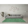 thumbnail image 3 of Ahgly Company Indoor Round Persian Turquoise Blue Traditional Area Rugs, 7' Round, 3 of 4