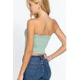 thumbnail image 3 of J. METHOD Women's Tube Top Strapless Crop Casual Basic Slim Fit Stretch Cropped T Shirts, 3 of 4