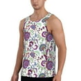 thumbnail image 2 of Fotbe Fairy Flower Pattern Men's Quick Dry Workout Tank Top Gym Muscle Tee Fitness Bodybuilding Sleeveless T Shirt Breathable Workout Shirt-X-Large, 2 of 9
