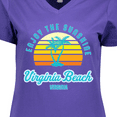 thumbnail image 4 of Inktastic Summer Enjoy the Sunshine Virginia Beach Virginia in Blue Women's V-Neck T-Shirt, 4 of 5