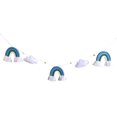 thumbnail image 1 of A Mano Manualidades De Bricolaje Nube De Viento Nórdico Decoración De Arco Iris Adornos De Cuerda De Cuentas De Madera Habitación De Los Niños Cuna Tienda Cama Cortina Decoración Noticed HA040742-02, 1 of 1