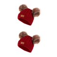 thumbnail image 4 of Conjunto de gorro y guantes Minnieouse para niños térmico flexible con pompón, 4 of 6