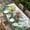 White, variant on Palm Leaves Tropical Table Cloths for 5 Foot Rectangle Tables, Green Botanical Summer Green Ombre Patio Waterproof Elastic Fitted Tablecloths, Washable Rectangular Table Cover for Camping