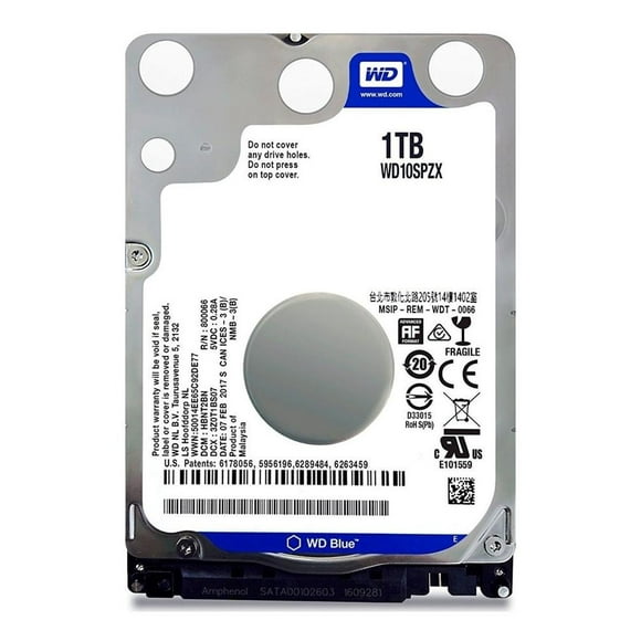Disco Duro 1TB Western Digital 5400RPM SATA 2.5 WD10SPZX